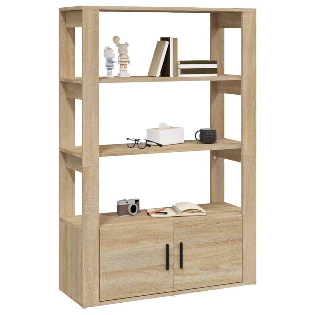 Buffet Chêne sonoma 80x30x119,5 cm Bois d'ingénierie