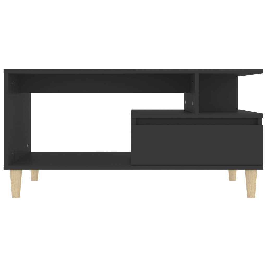 Table basse Noir 90x49x45 cm Bois d'ingénierie - XIOS
