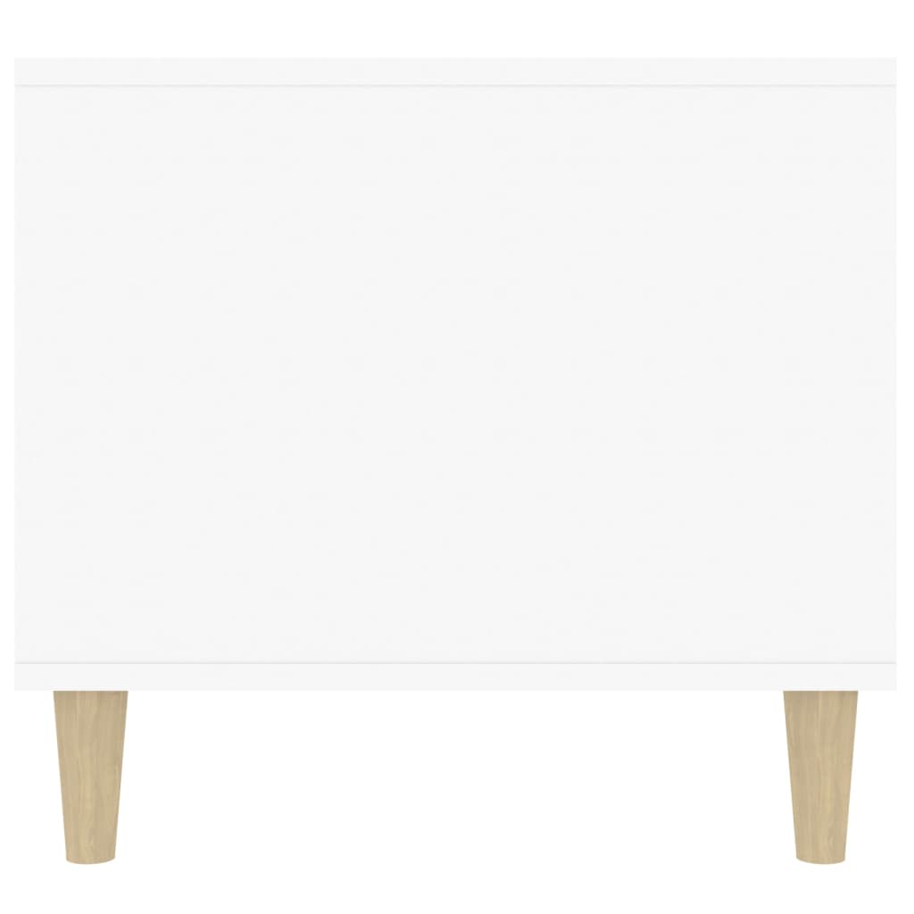 Table basse Blanc brillant 90x49x45 cm Bois d'ingénierie - XIOS