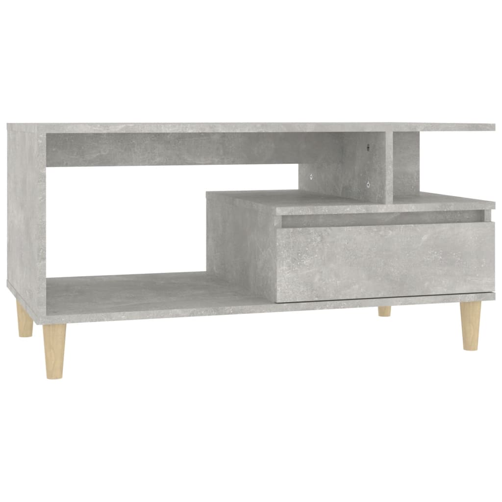 Table basse Gris béton 90x49x45 cm Bois d'ingénierie - XIOS