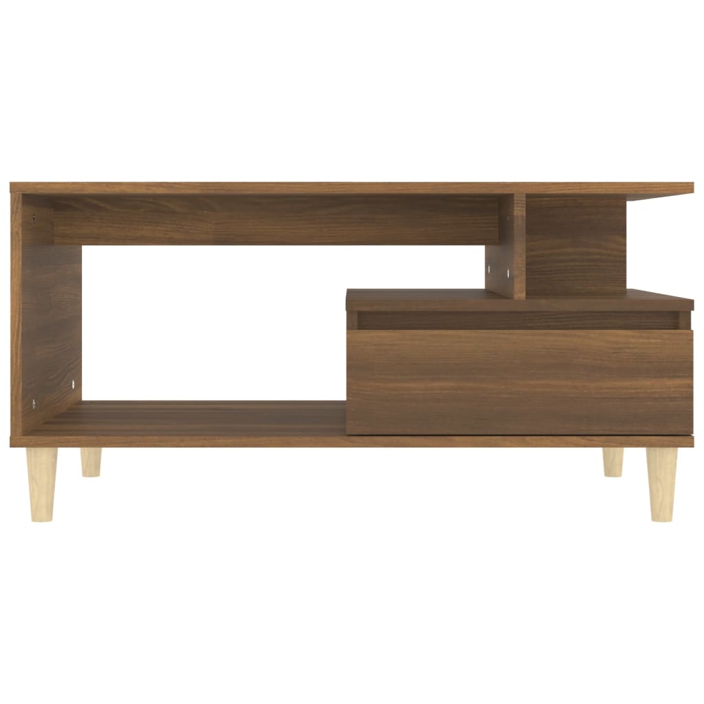 Table basse Chêne marron 90x49x45 cm Bois d'ingénierie - XIOS