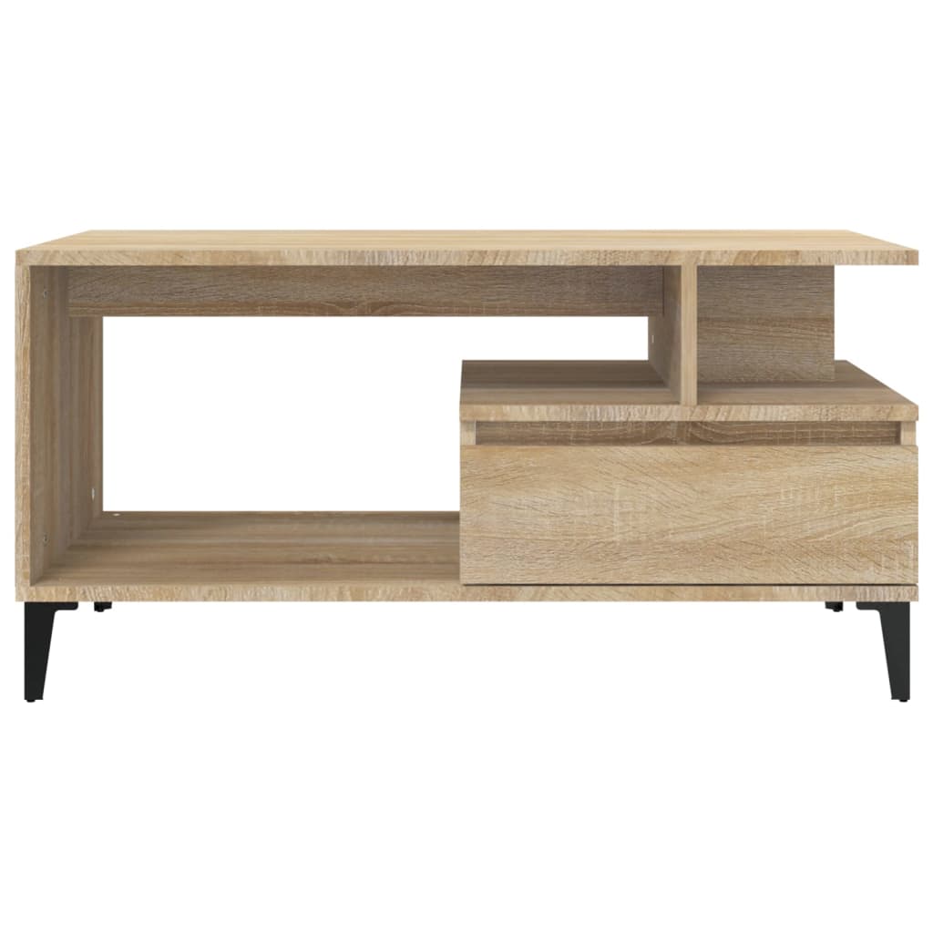 Table basse Chêne sonoma 90x49x45 cm Bois d'ingénierie - XIOS
