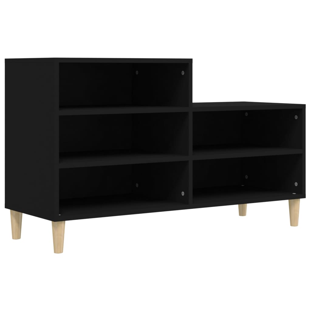 Armoire à chaussures Noir 102x36x60 cm Bois d'ingénierie - XIOS