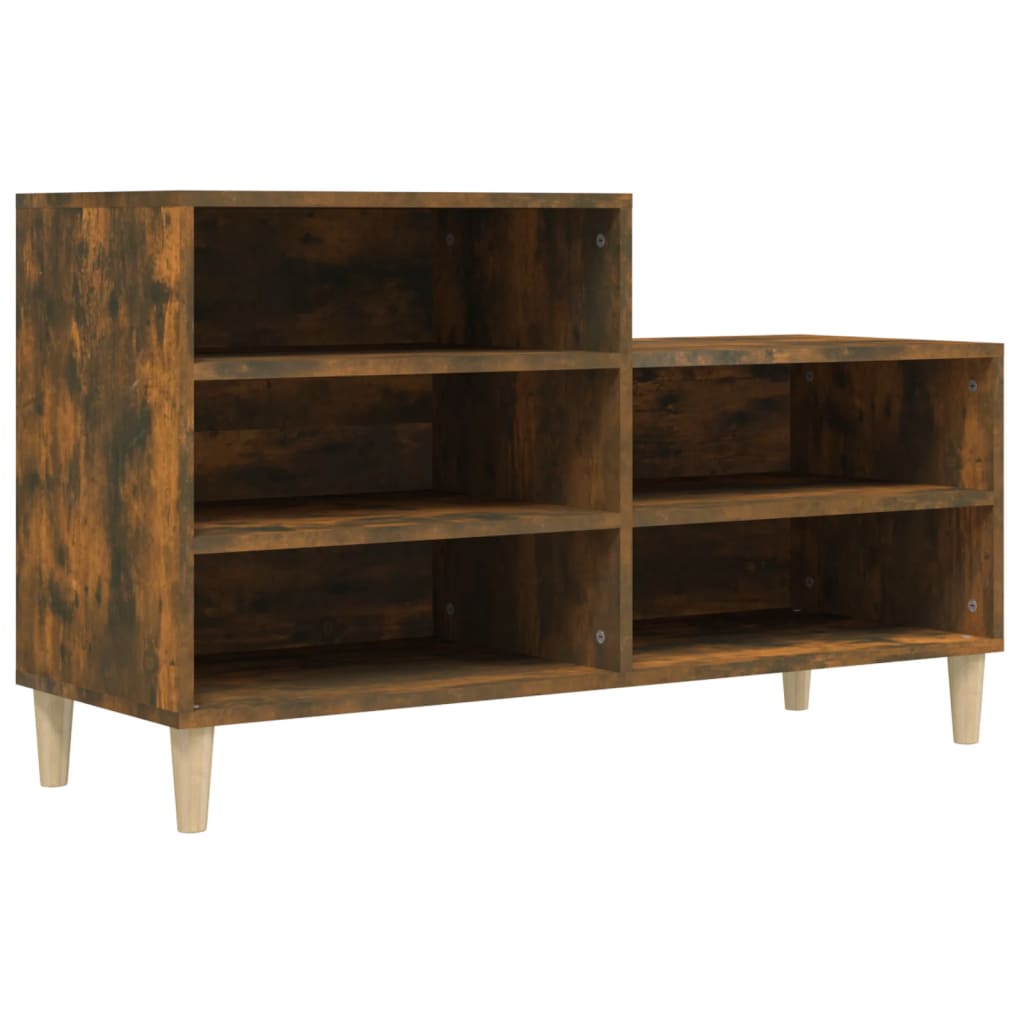 Armoire à chaussures Chêne fumé 102x36x60 cm Bois d'ingénierie - XIOS