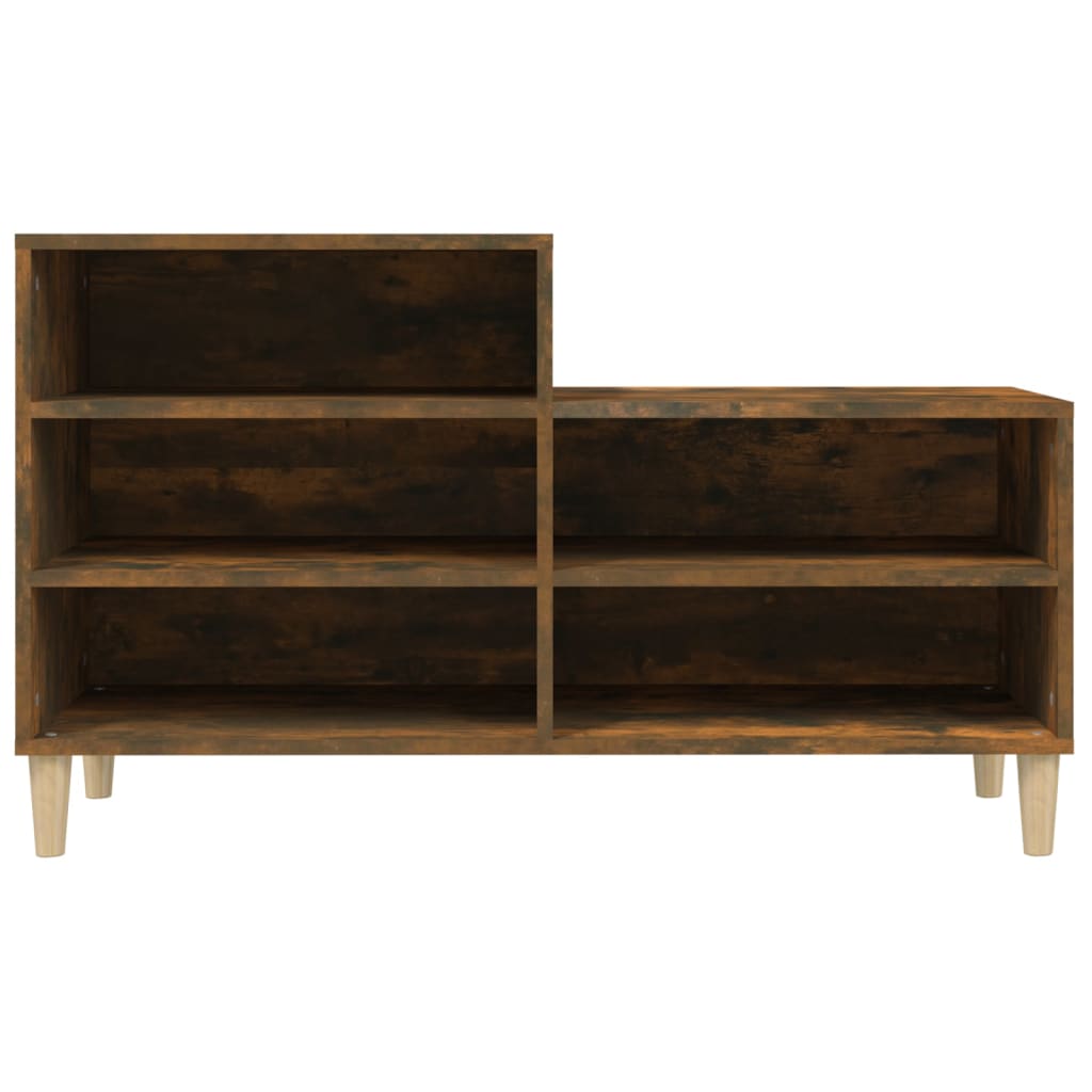 Armoire à chaussures Chêne fumé 102x36x60 cm Bois d'ingénierie - XIOS