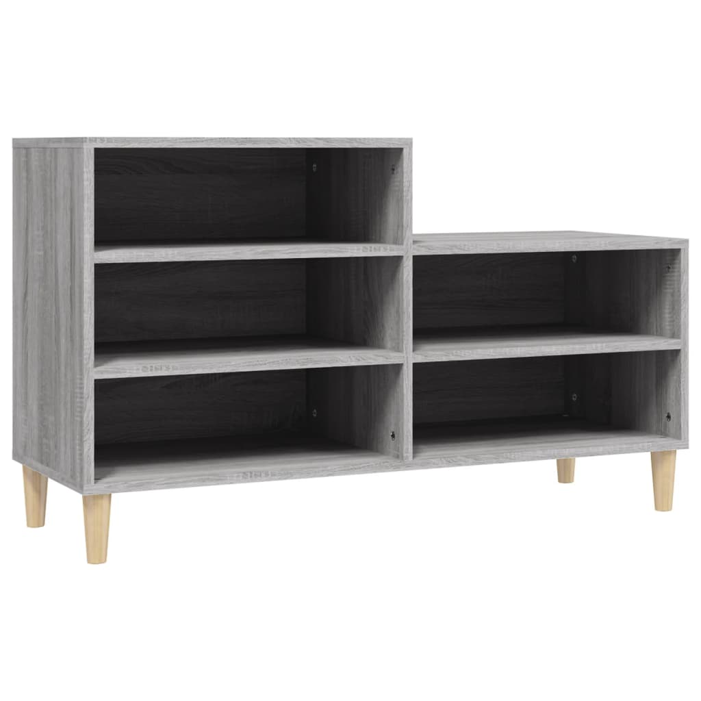 Armoire à chaussures Sonoma gris 102x36x60 cm Bois d'ingénierie - XIOS