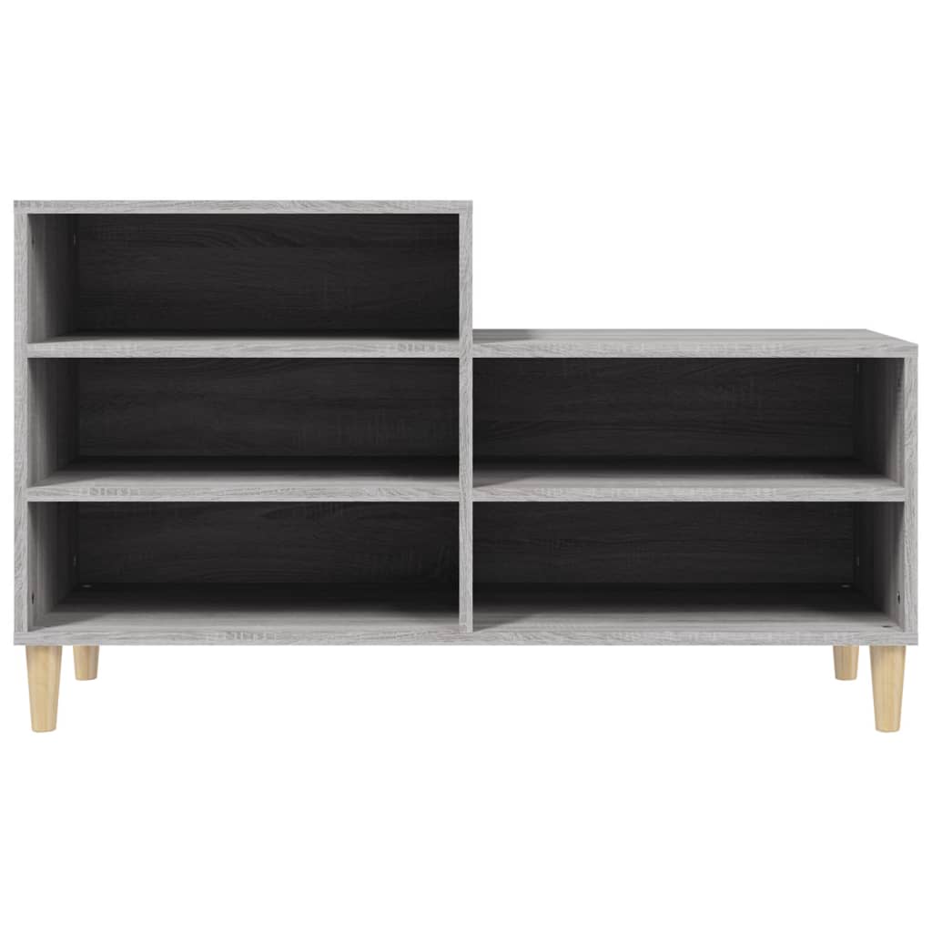 Armoire à chaussures Sonoma gris 102x36x60 cm Bois d'ingénierie - XIOS