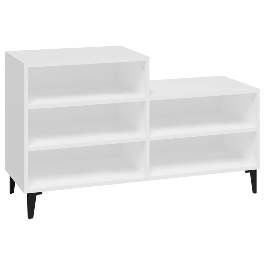 Armoire à chaussures Blanc 102x36x60 cm Bois d'ingénierie - XIOS