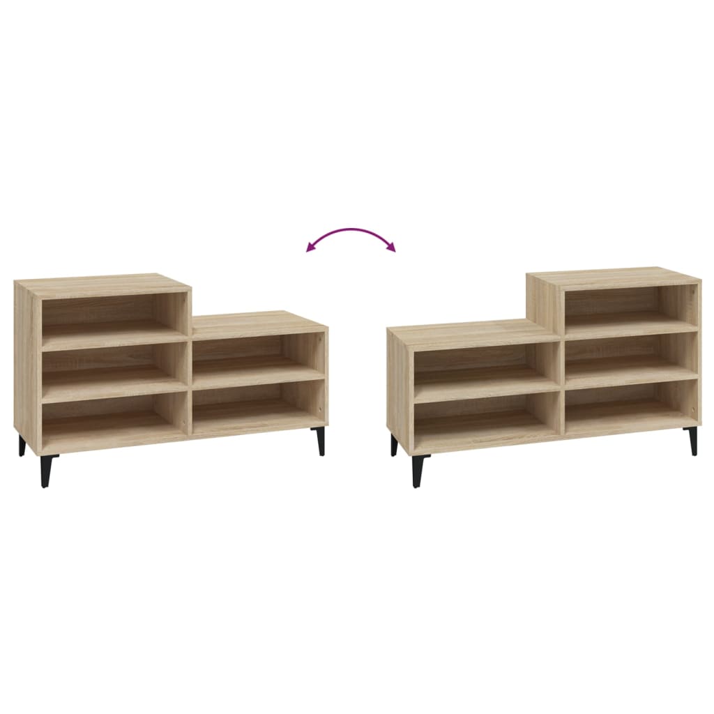Armoire à chaussures Chêne sonoma 102x36x60cm Bois d'ingénierie - XIOS
