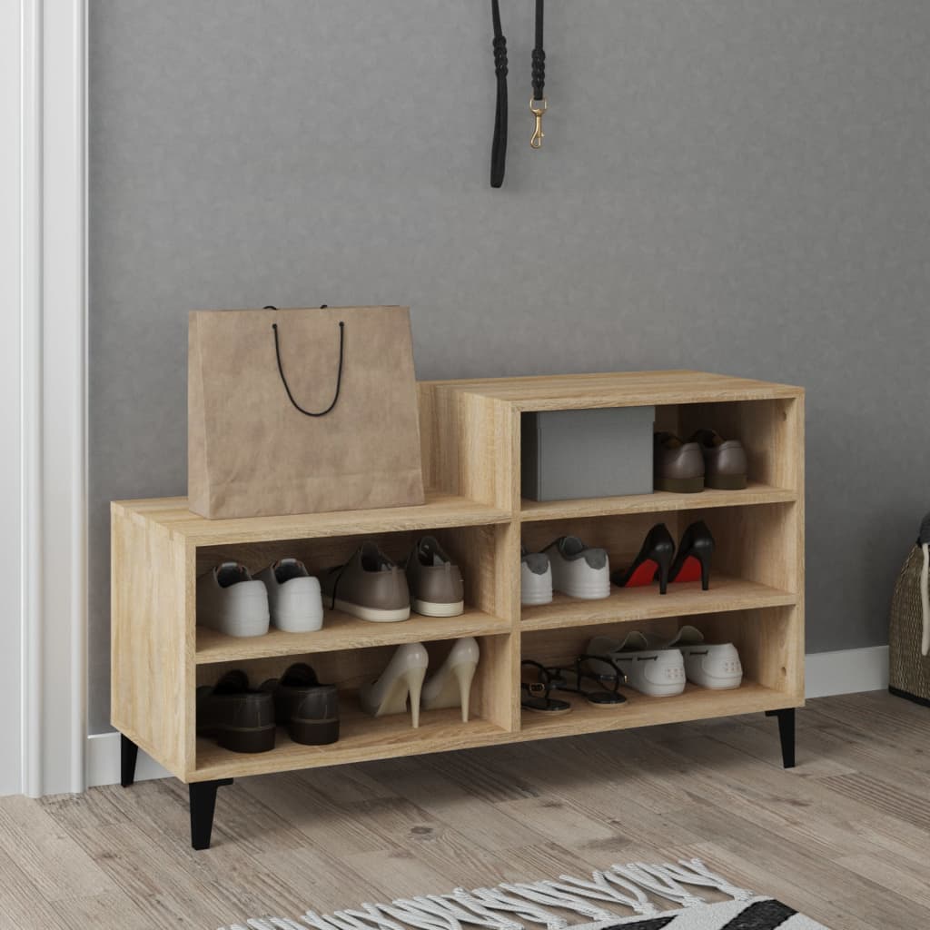 Armoire à chaussures Chêne sonoma 102x36x60cm Bois d'ingénierie - XIOS