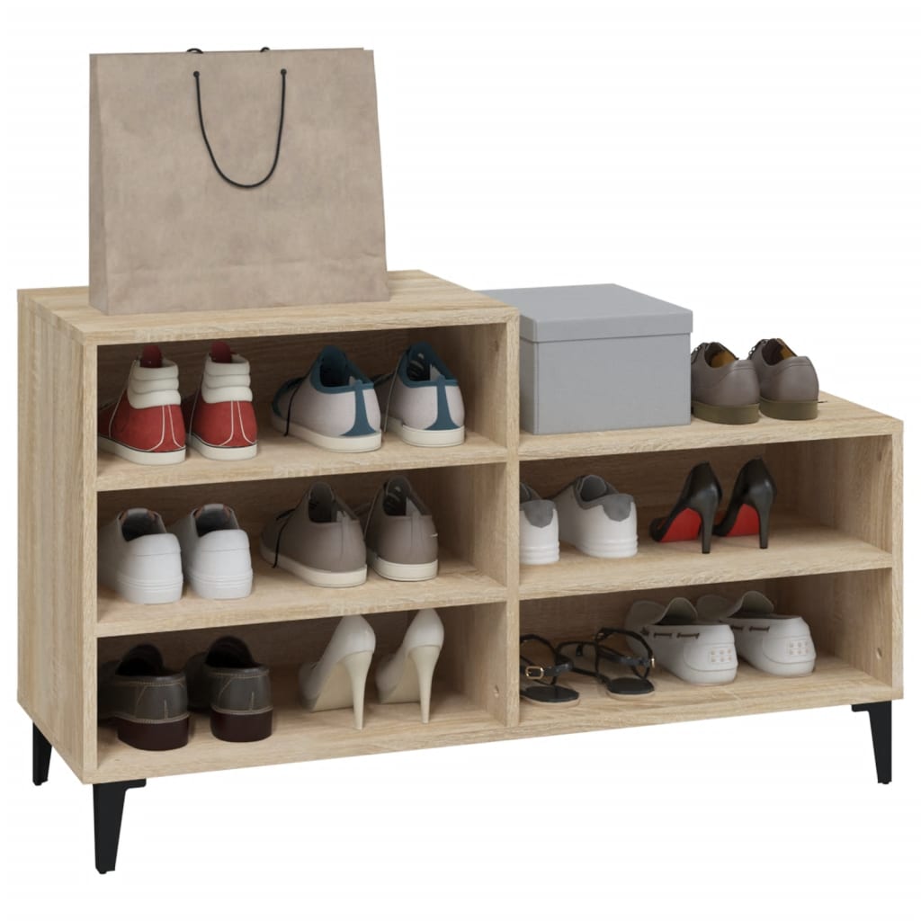 Armoire à chaussures Chêne sonoma 102x36x60cm Bois d'ingénierie - XIOS