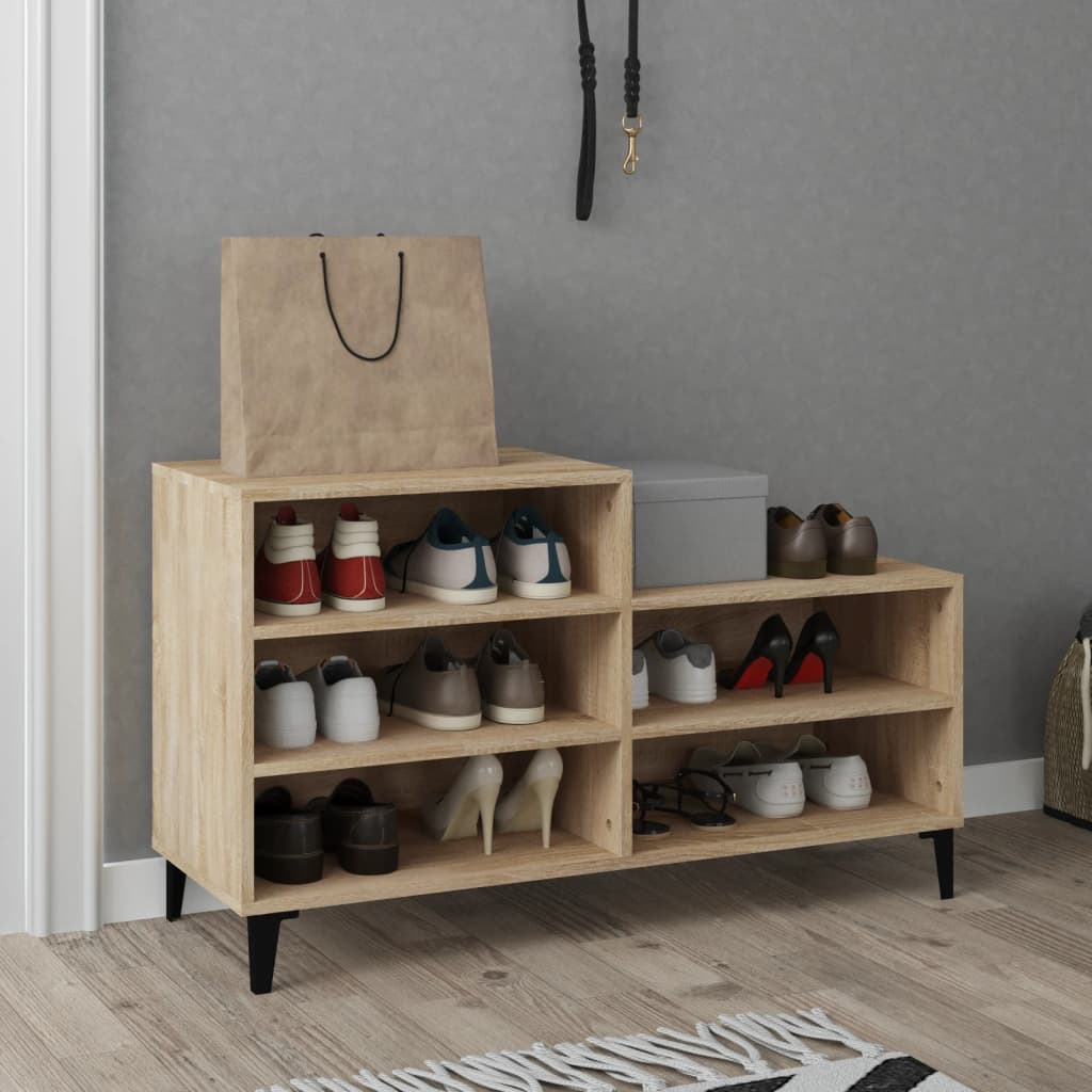 Armoire à chaussures Chêne sonoma 102x36x60cm Bois d'ingénierie - XIOS