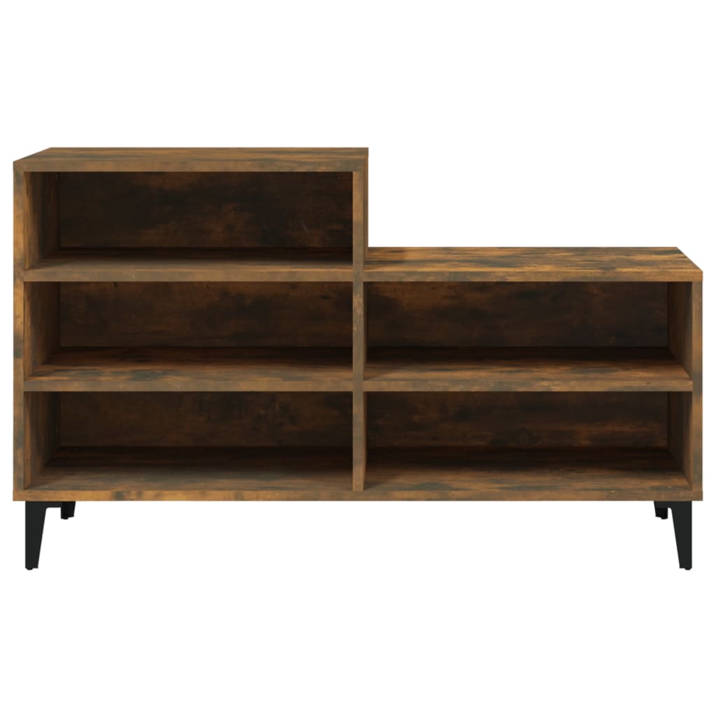 Armoire à chaussures Chêne fumé 102x36x60 cm Bois d'ingénierie - XIOS