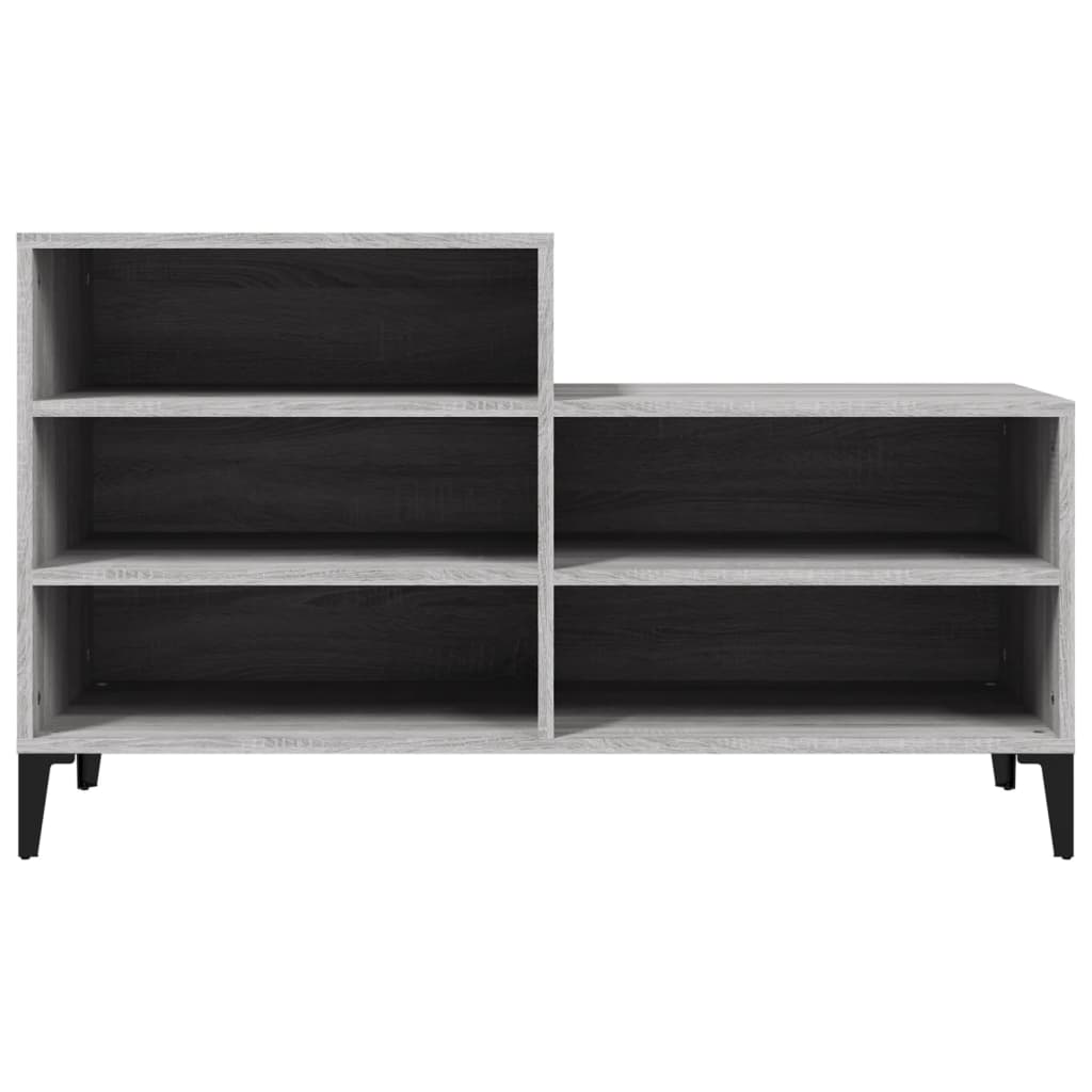 Armoire à chaussures Sonoma gris 102x36x60 cm Bois d'ingénierie - XIOS
