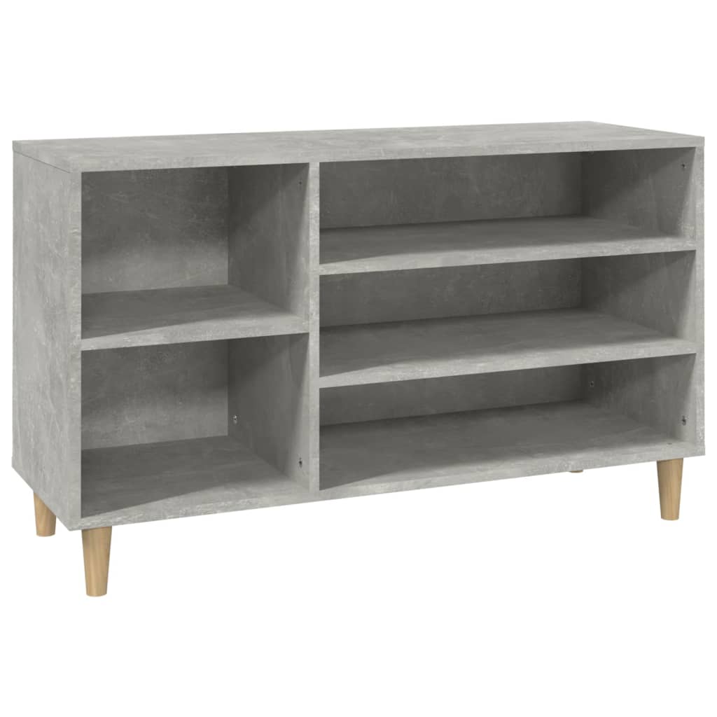 Armoire à chaussures Gris béton 102x36x60 cm Bois d'ingénierie - XIOS