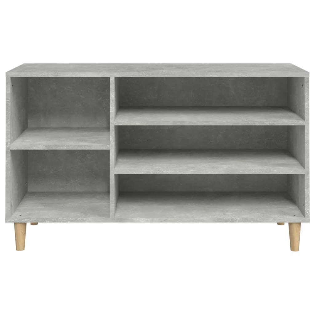 Armoire à chaussures Gris béton 102x36x60 cm Bois d'ingénierie - XIOS