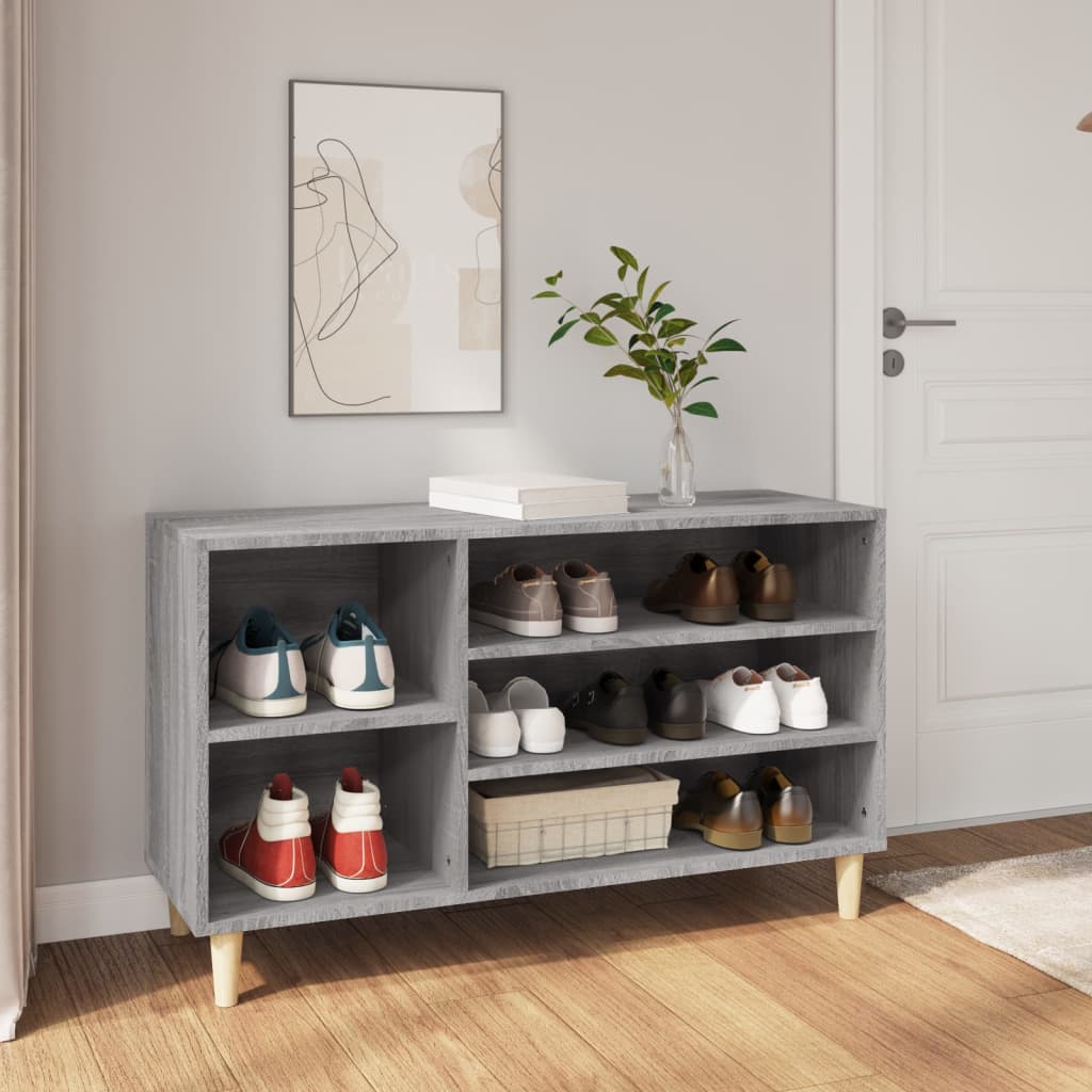 Armoire à chaussures Sonoma gris 102x36x60 cm Bois d'ingénierie - XIOS