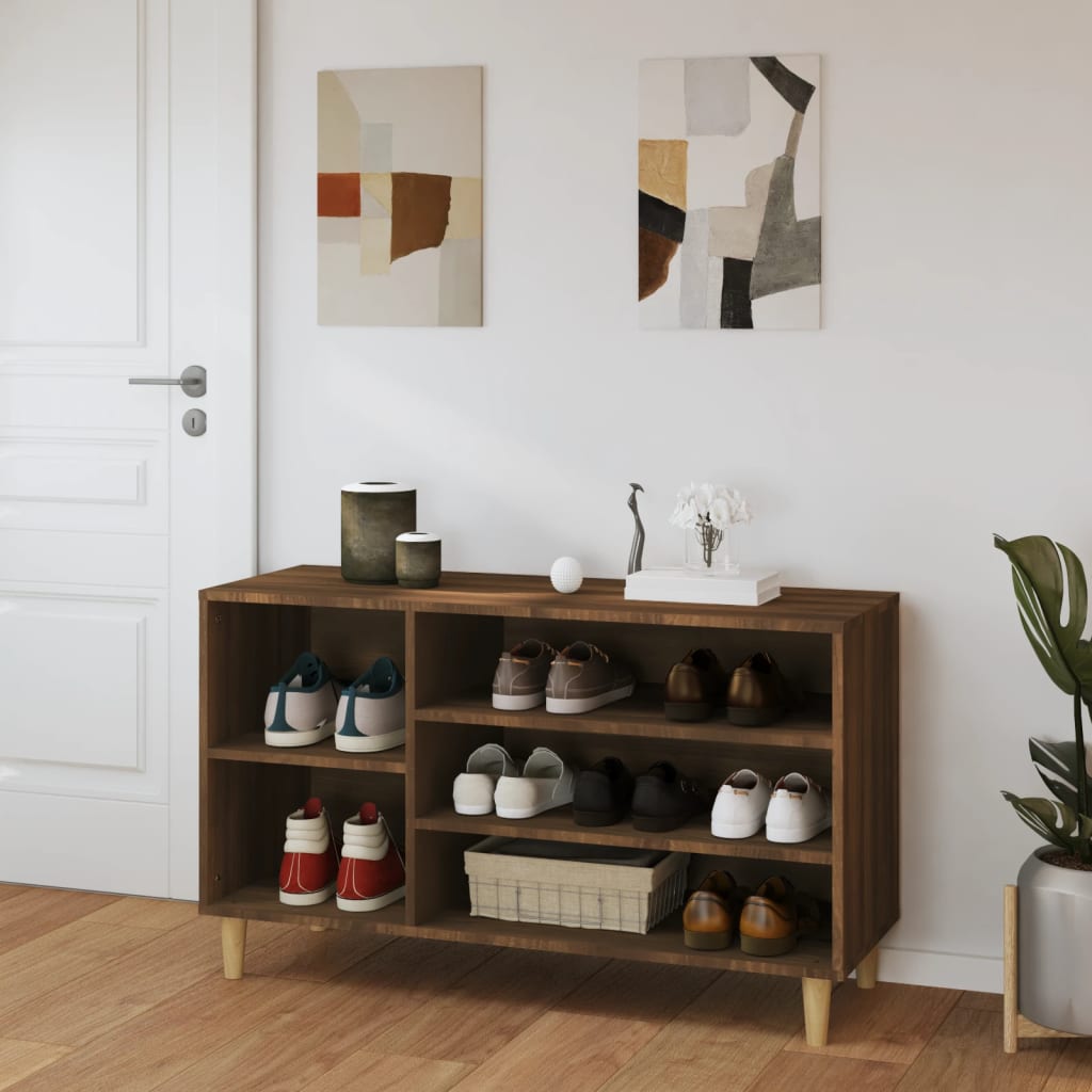 Armoire à chaussures Chêne marron 102x36x60cm Bois d'ingénierie - XIOS