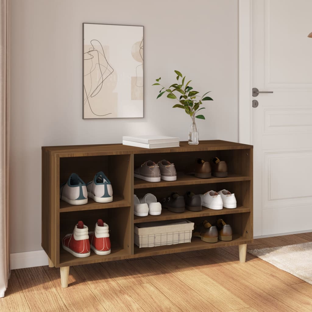 Armoire à chaussures Chêne marron 102x36x60cm Bois d'ingénierie - XIOS