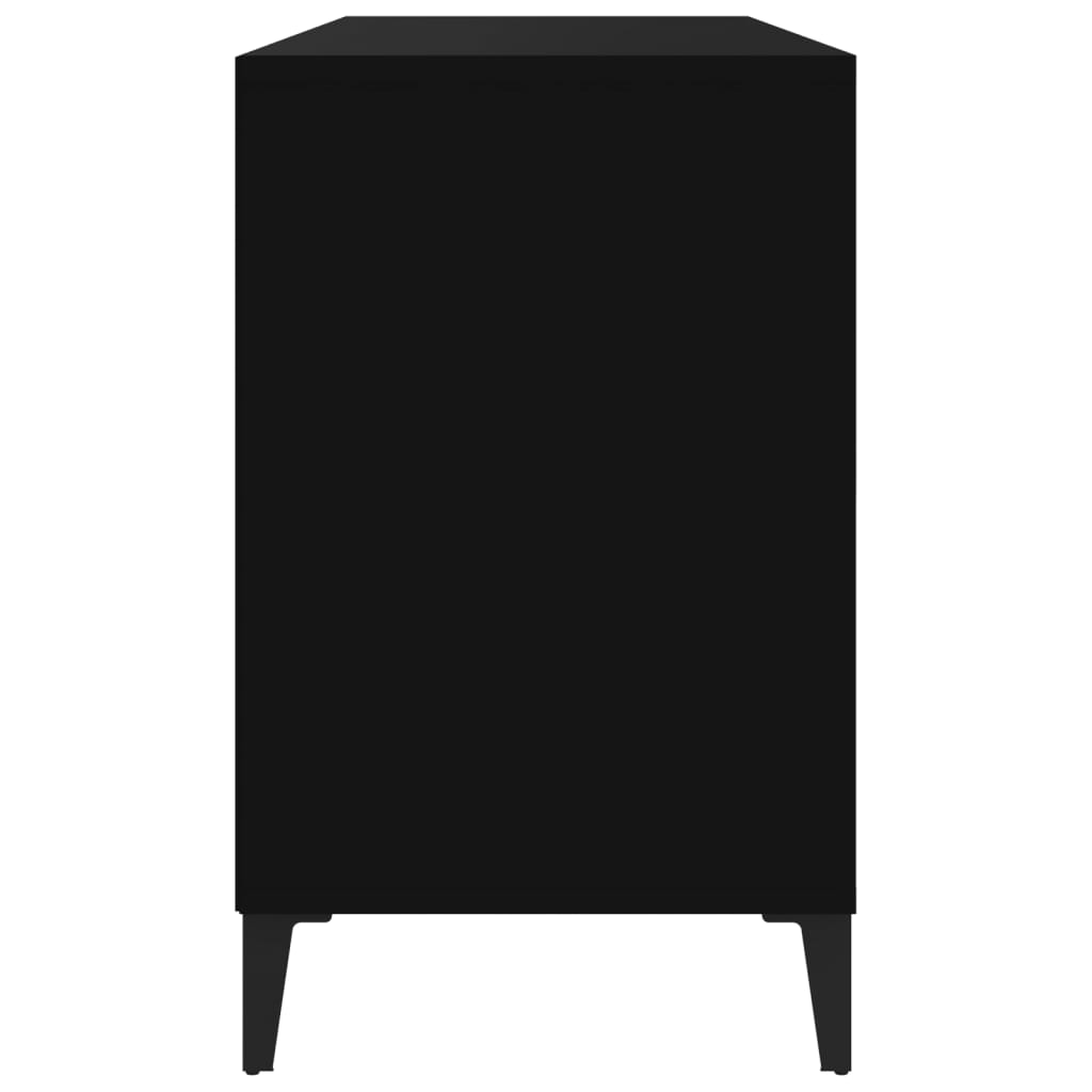 Armoire à chaussures Noir 102x36x60 cm Bois d'ingénierie - XIOS
