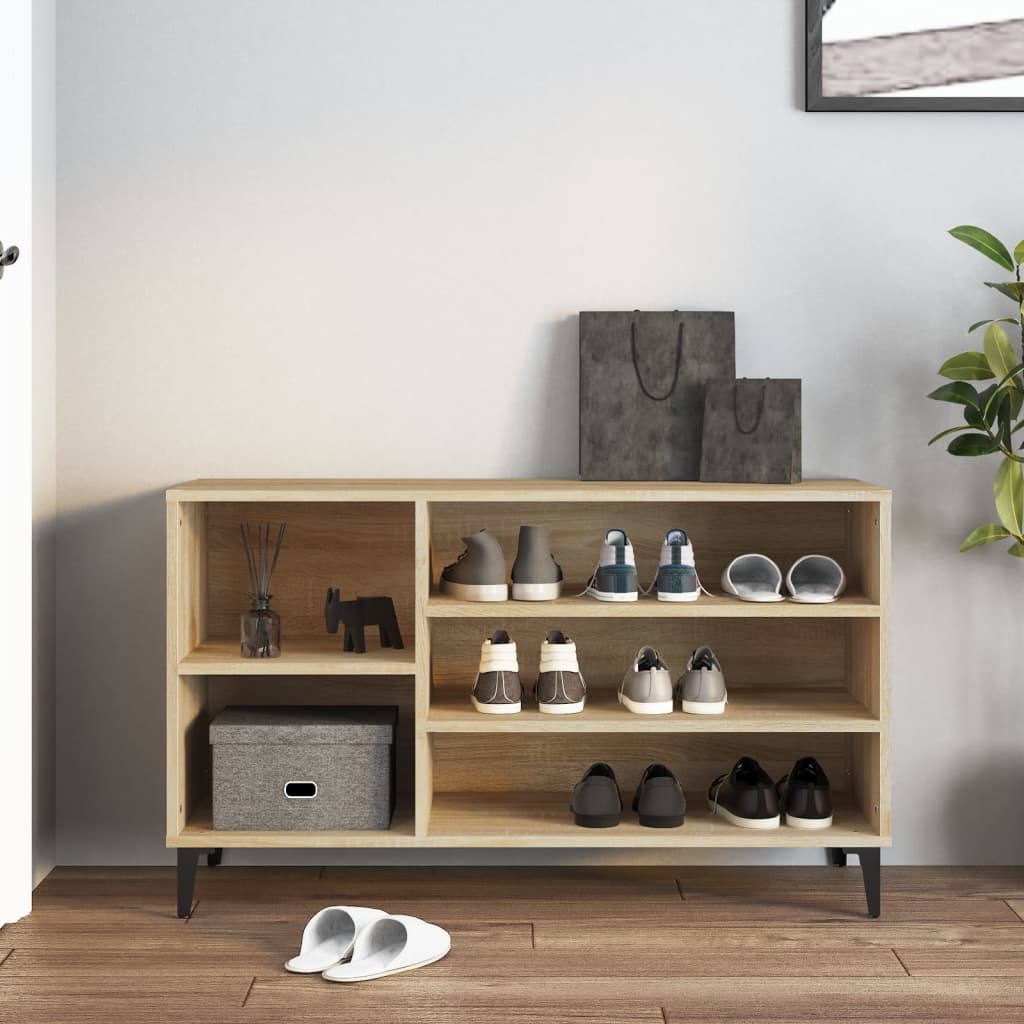 Armoire à chaussures Chêne sonoma 102x36x60cm Bois d'ingénierie - XIOS