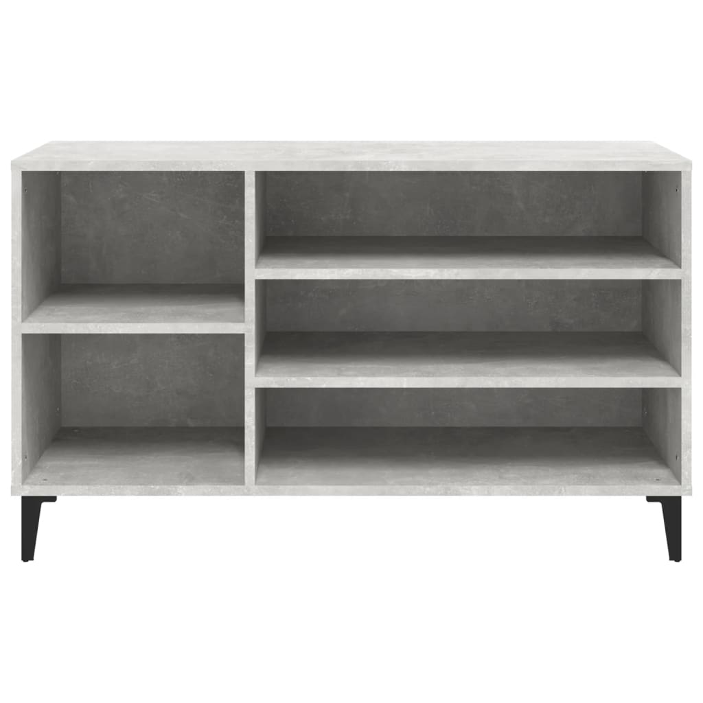 Armoire à chaussures Gris béton 102x36x60 cm Bois d'ingénierie - XIOS