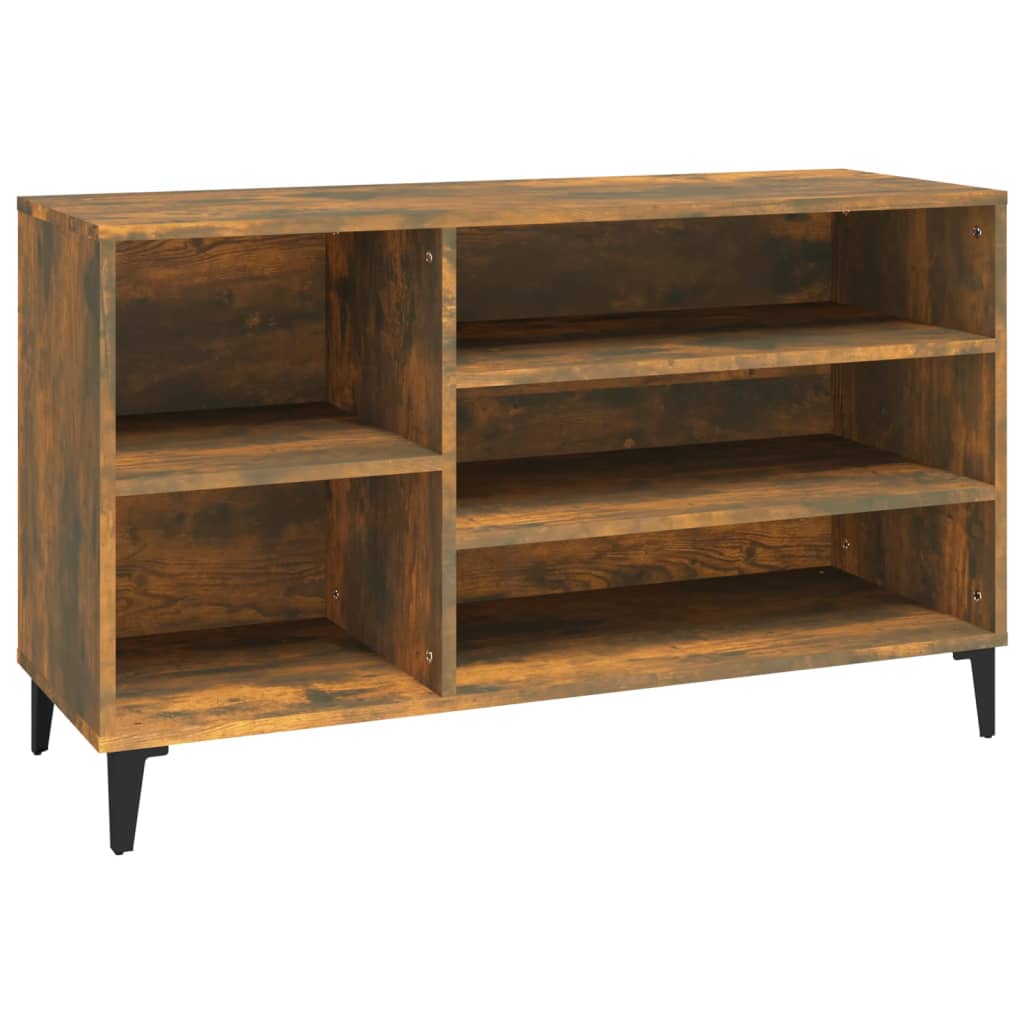 Armoire à chaussures Chêne fumé 102x36x60 cm Bois d'ingénierie - XIOS