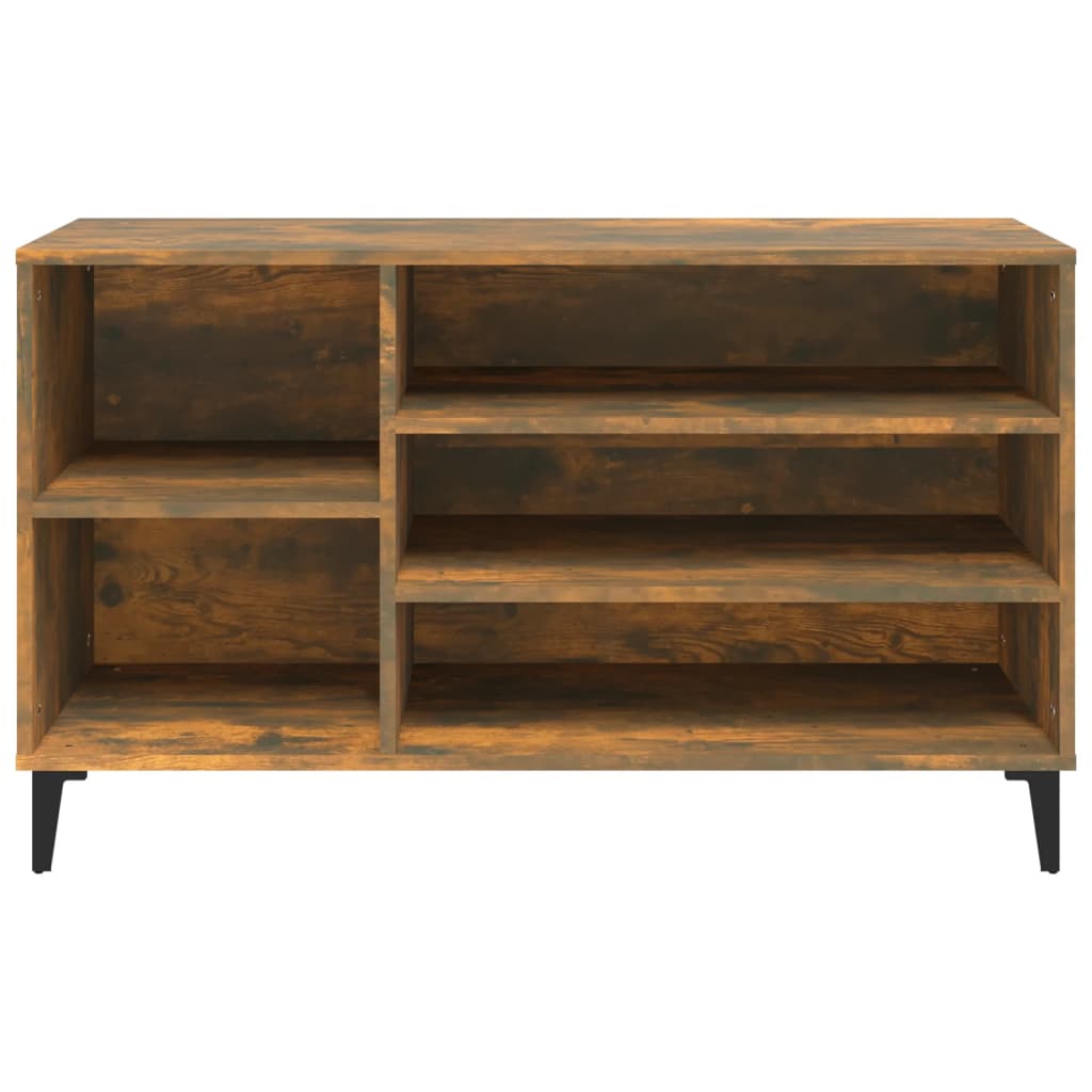 Armoire à chaussures Chêne fumé 102x36x60 cm Bois d'ingénierie - XIOS