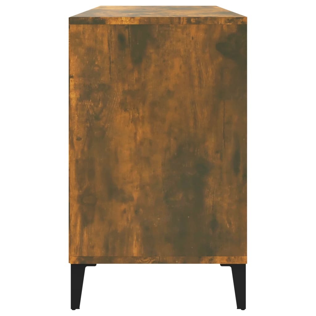 Armoire à chaussures Chêne fumé 102x36x60 cm Bois d'ingénierie - XIOS