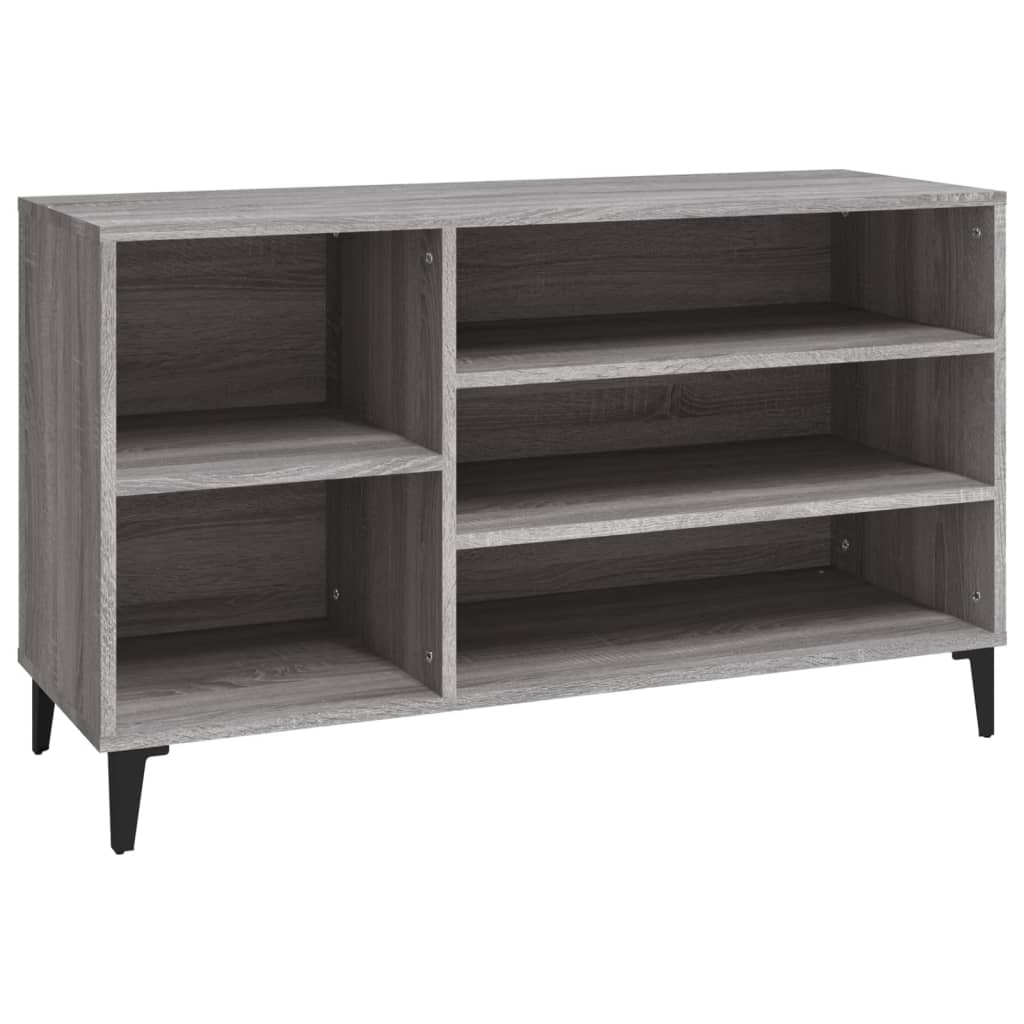Armoire à chaussures Sonoma gris 102x36x60 cm Bois d'ingénierie - XIOS