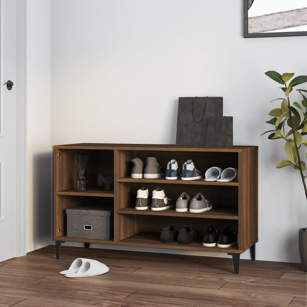 Armoire à chaussures Chêne marron 102x36x60cm Bois d'ingénierie - XIOS