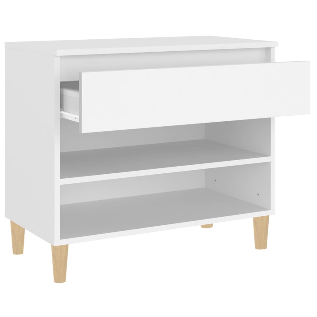 Armoire à chaussures Blanc 70x36x60 cm Bois d'ingénierie - XIOS