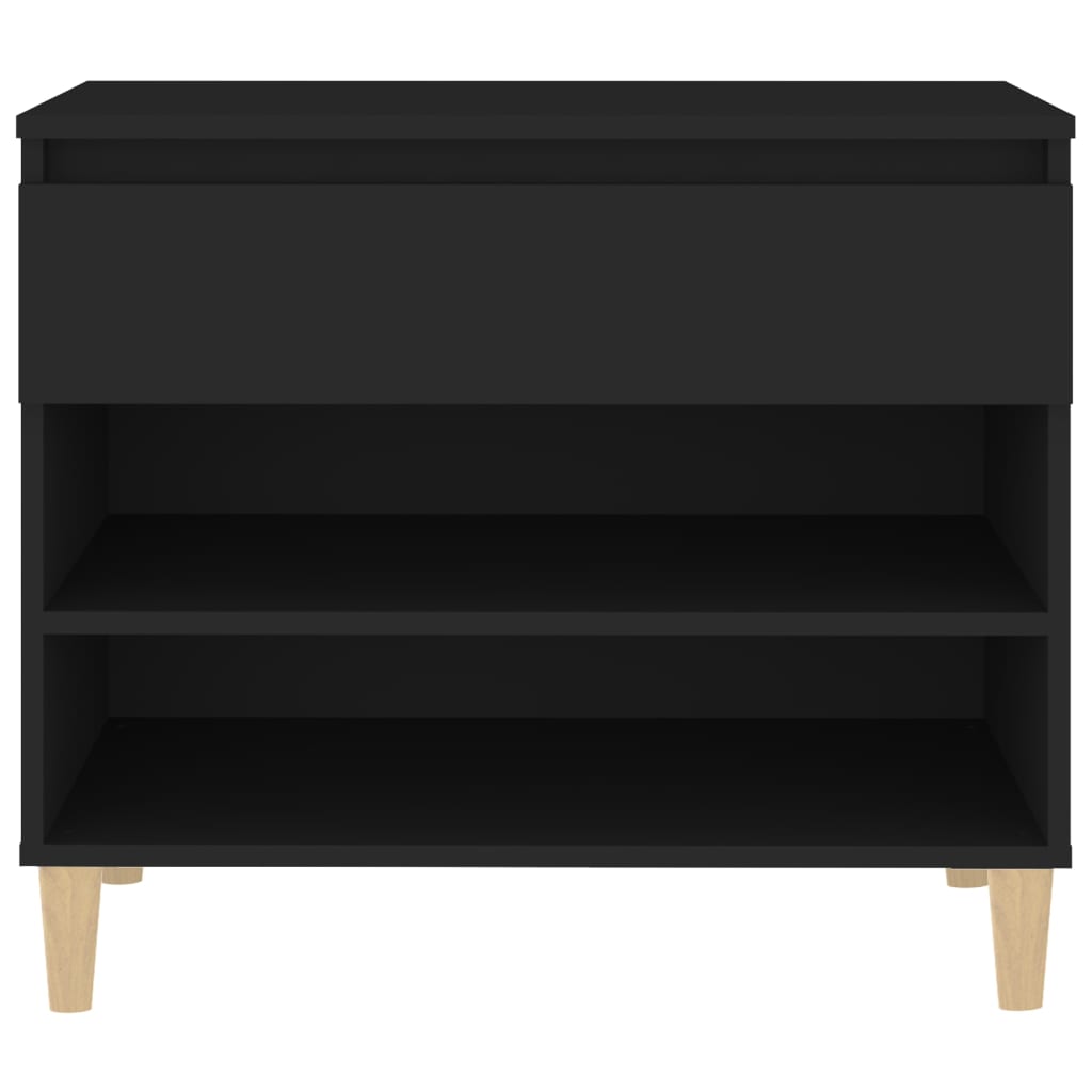 Armoire à chaussures Noir 70x36x60 cm Bois d'ingénierie - XIOS