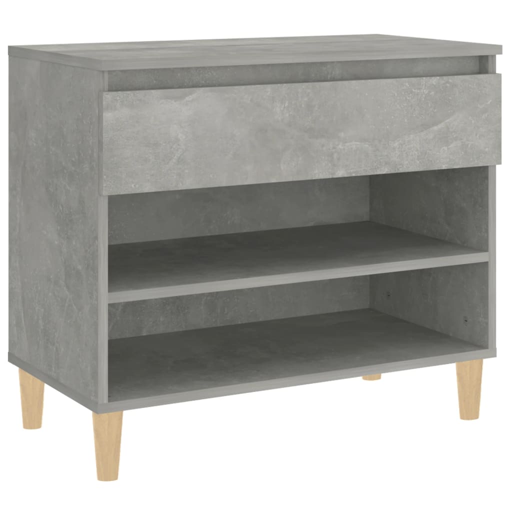 Armoire à chaussures Gris béton 70x36x60 cm Bois d'ingénierie - XIOS