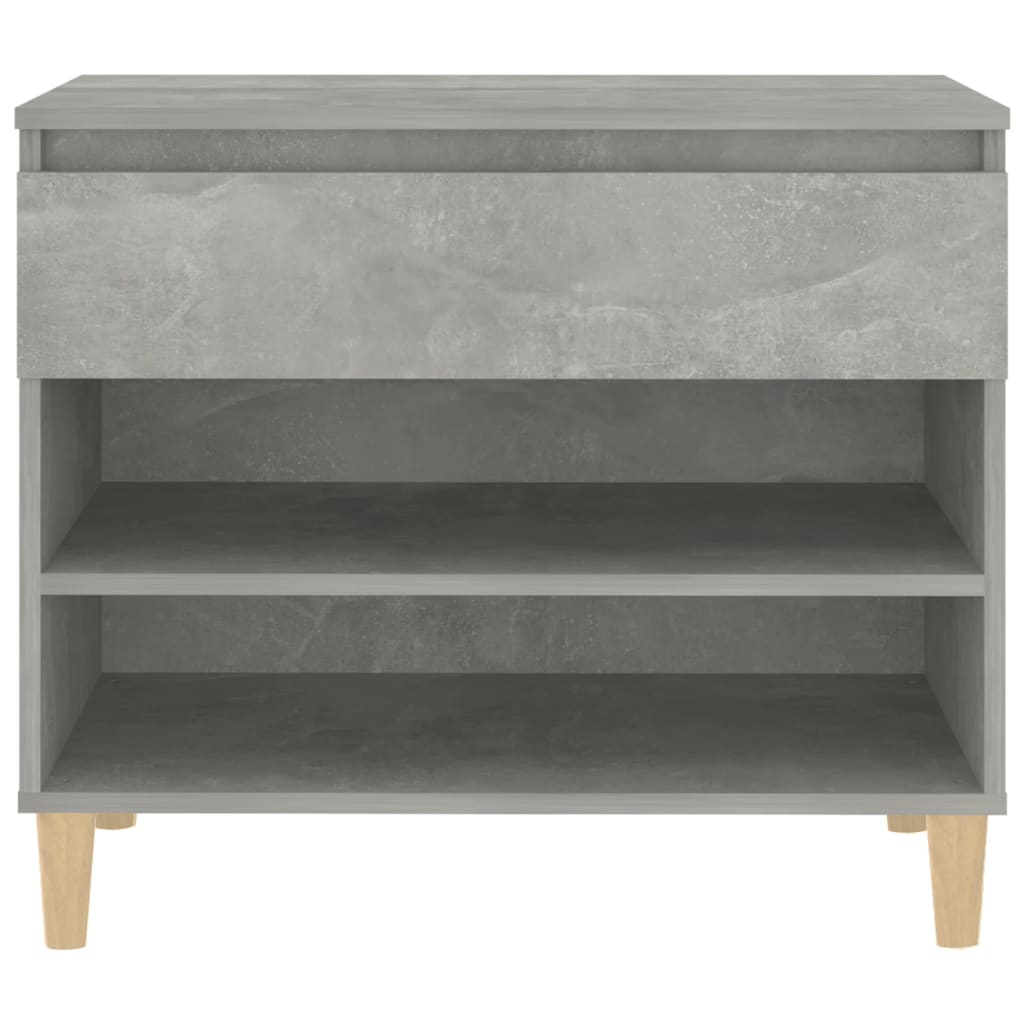 Armoire à chaussures Gris béton 70x36x60 cm Bois d'ingénierie - XIOS