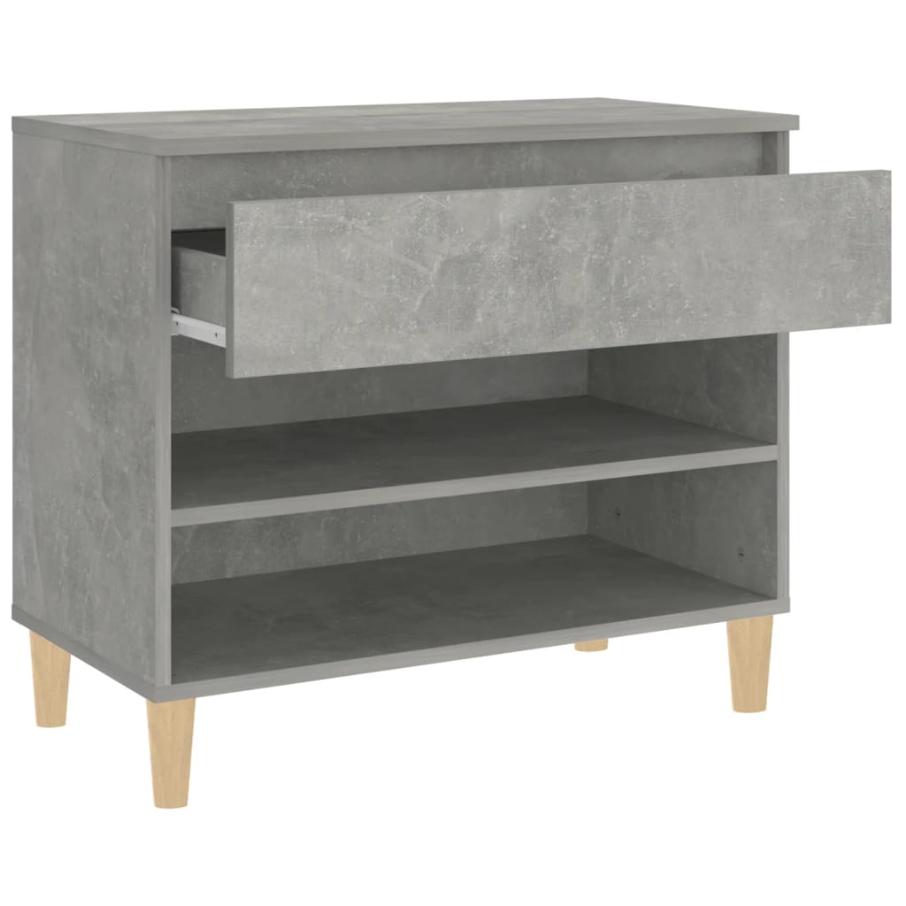 Armoire à chaussures Gris béton 70x36x60 cm Bois d'ingénierie - XIOS
