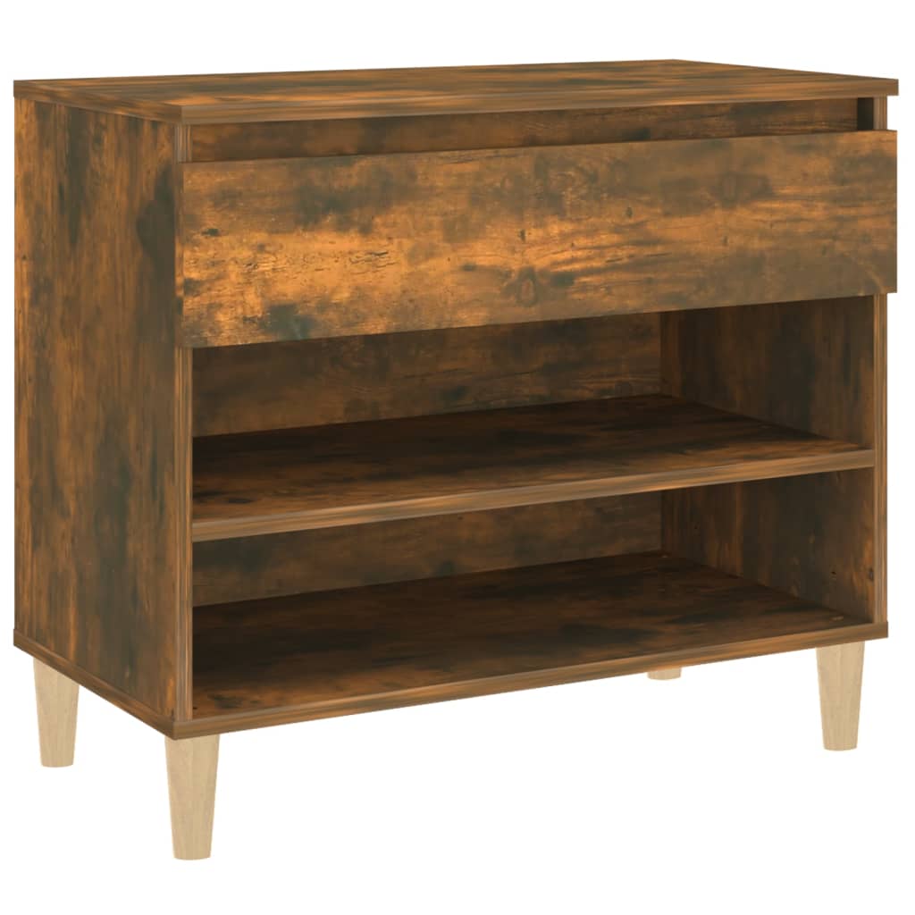 Armoire à chaussures Chêne fumé 70x36x60 cm Bois d'ingénierie - XIOS