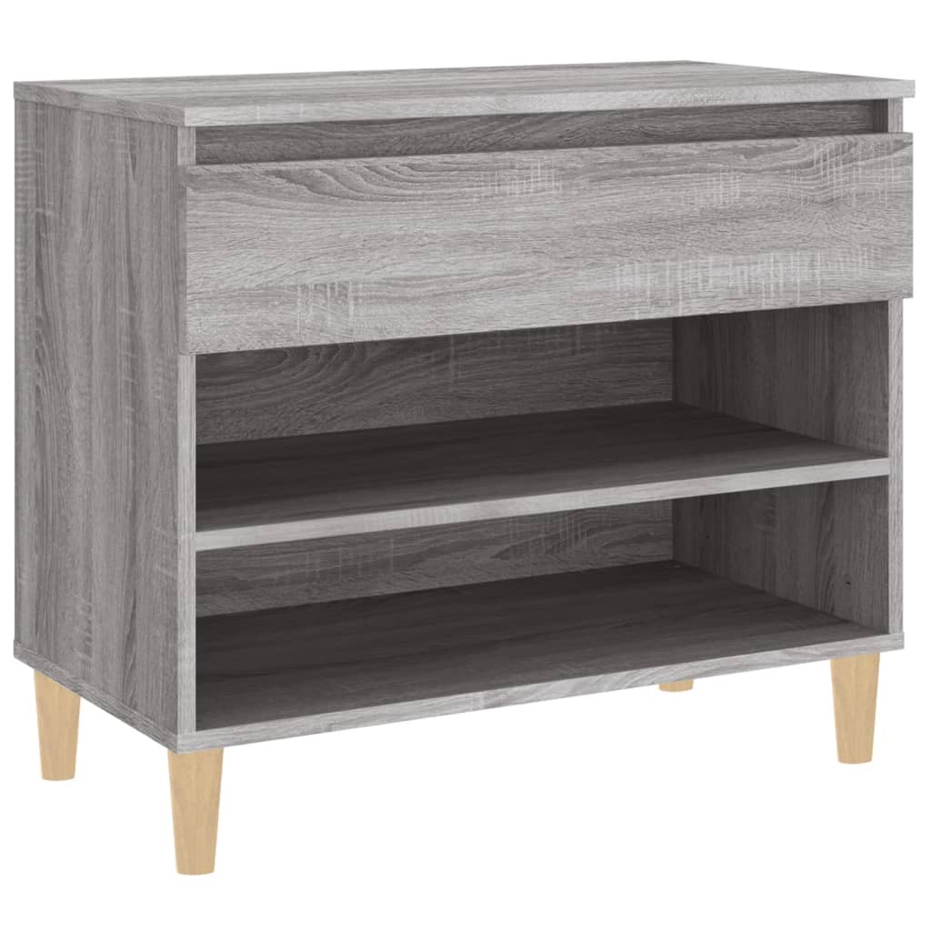 Armoire à chaussures Sonoma gris 70x36x60 cm Bois d'ingénierie - XIOS