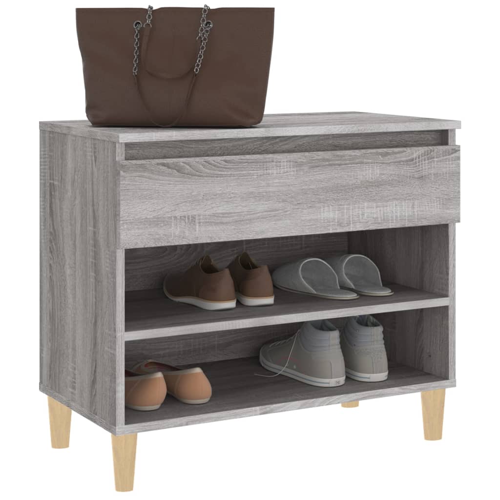 Armoire à chaussures Sonoma gris 70x36x60 cm Bois d'ingénierie - XIOS