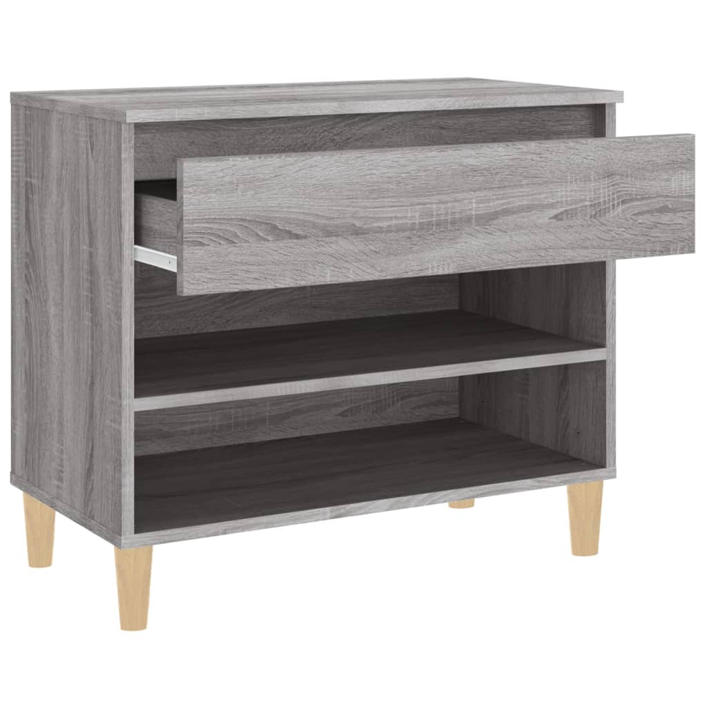 Armoire à chaussures Sonoma gris 70x36x60 cm Bois d'ingénierie - XIOS
