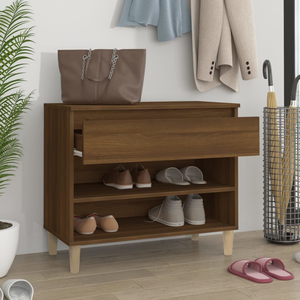 Armoire à chaussures Chêne marron 70x36x60 cm Bois d'ingénierie - XIOS