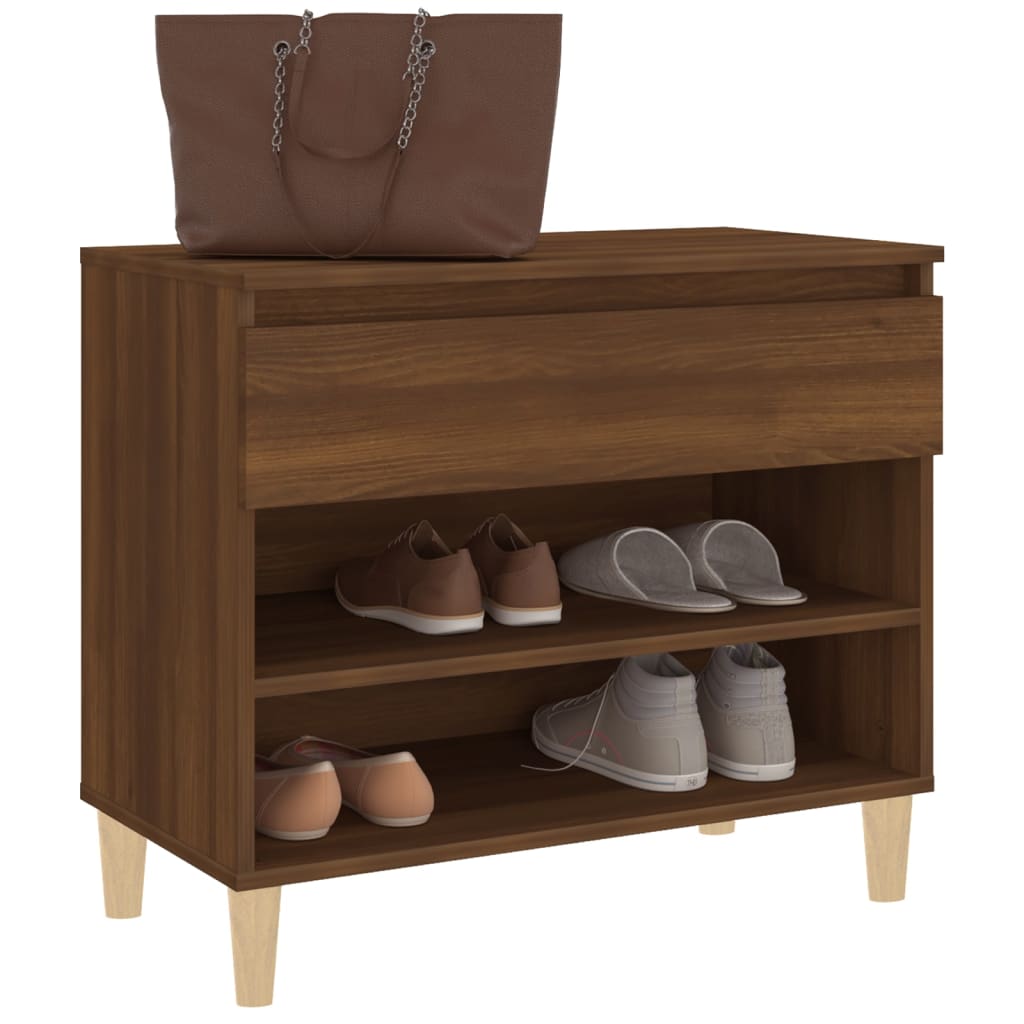 Armoire à chaussures Chêne marron 70x36x60 cm Bois d'ingénierie - XIOS