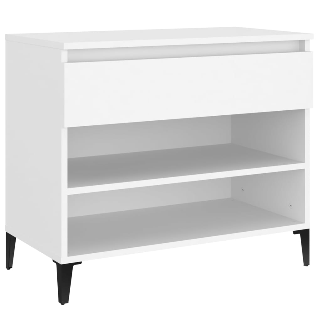 Armoire à chaussures Blanc 70x36x60 cm Bois d'ingénierie - XIOS