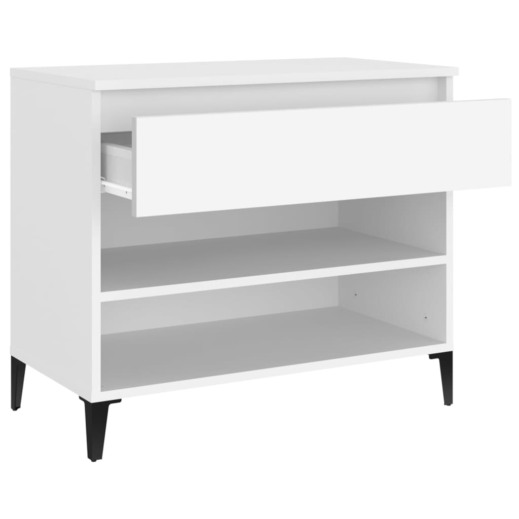 Armoire à chaussures Blanc 70x36x60 cm Bois d'ingénierie - XIOS