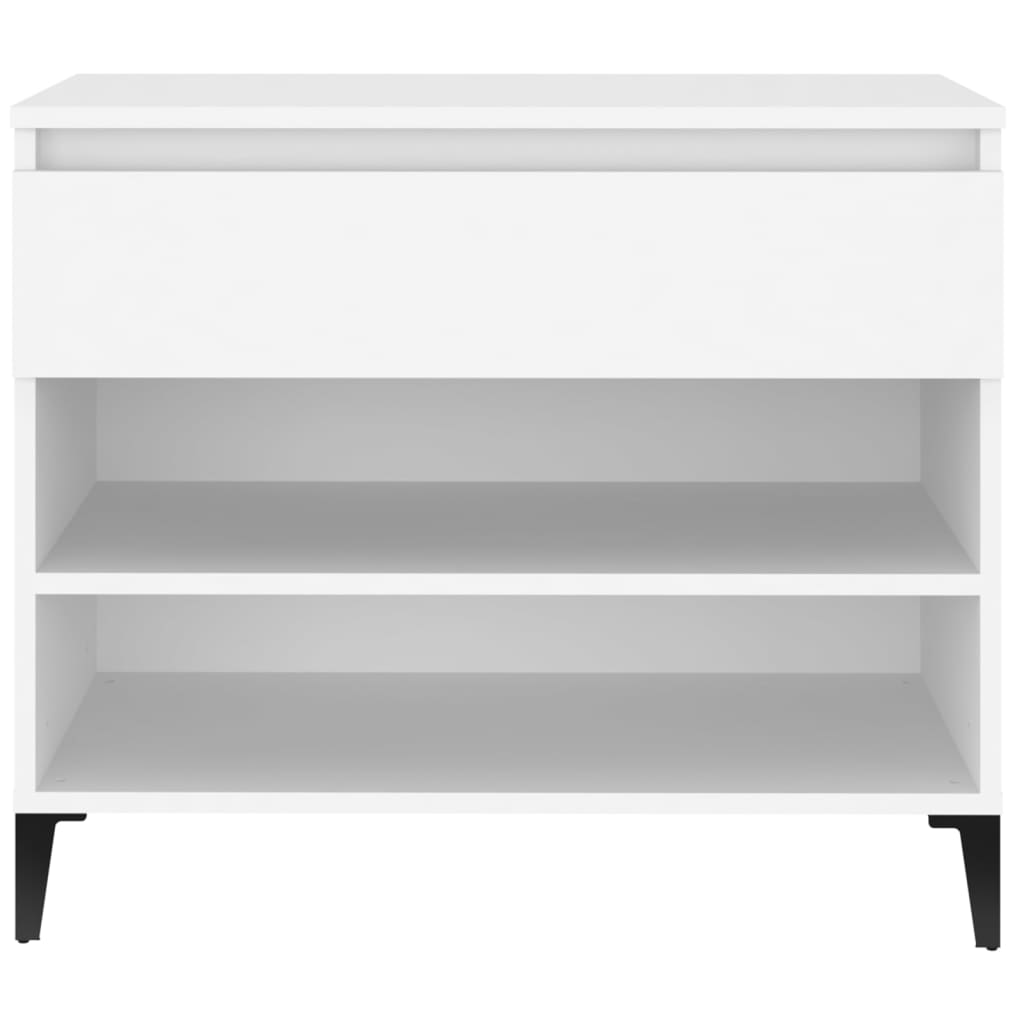 Armoire à chaussures Blanc 70x36x60 cm Bois d'ingénierie - XIOS