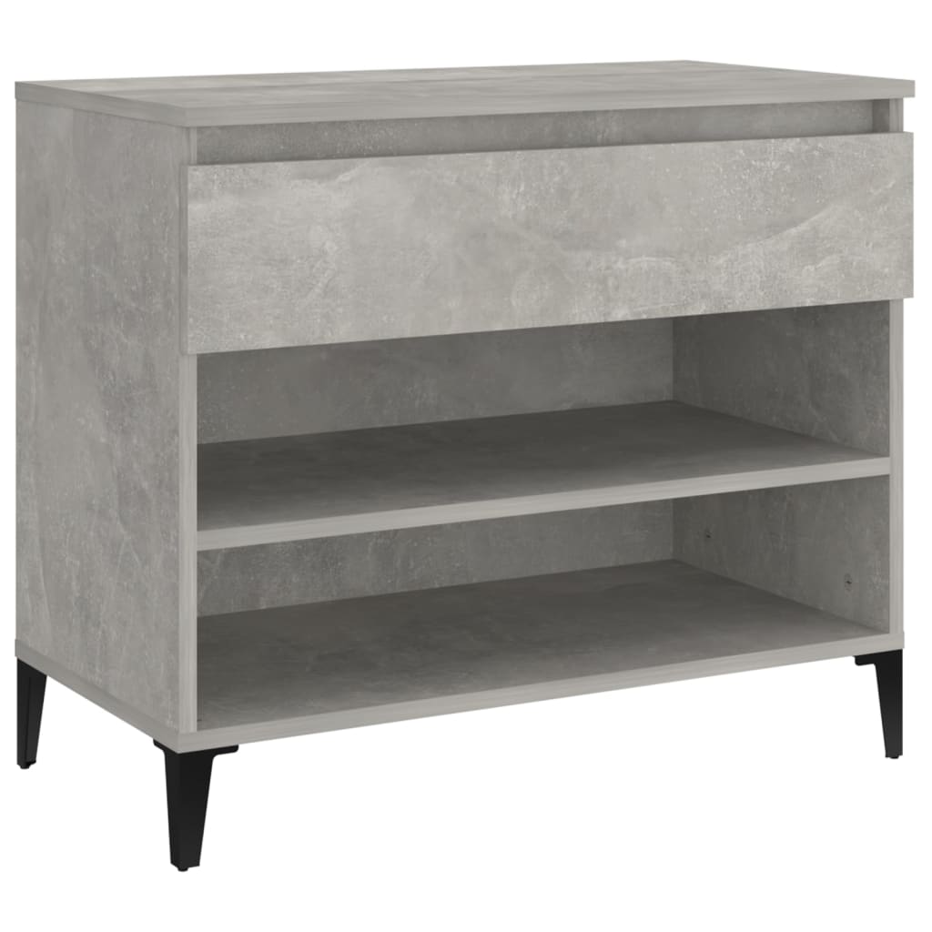 Armoire à chaussures Gris béton 70x36x60 cm Bois d'ingénierie - XIOS