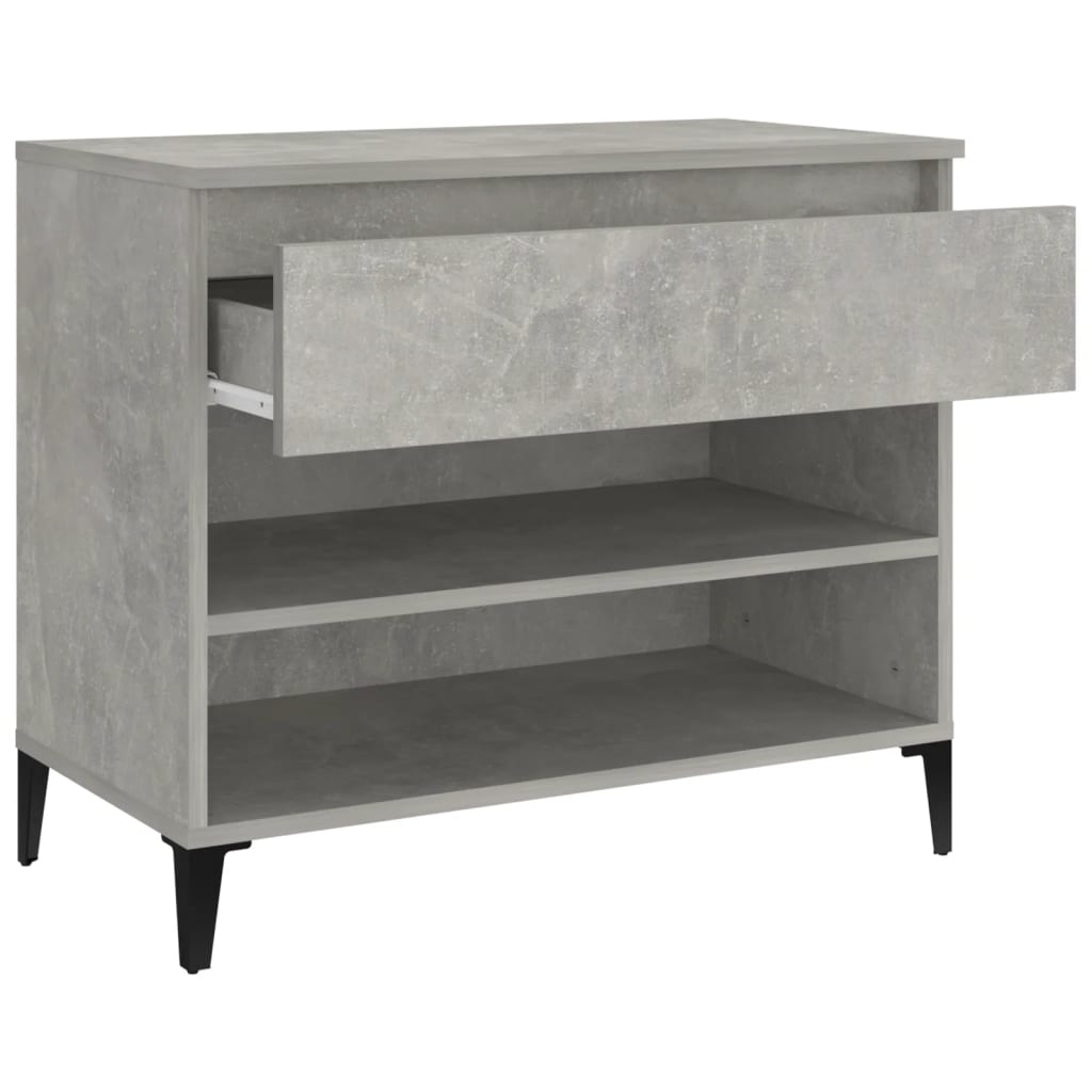 Armoire à chaussures Gris béton 70x36x60 cm Bois d'ingénierie - XIOS