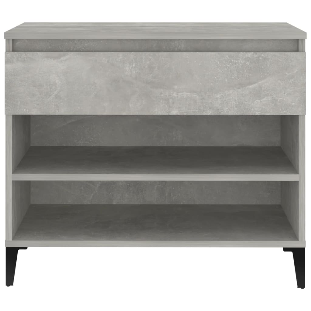 Armoire à chaussures Gris béton 70x36x60 cm Bois d'ingénierie - XIOS