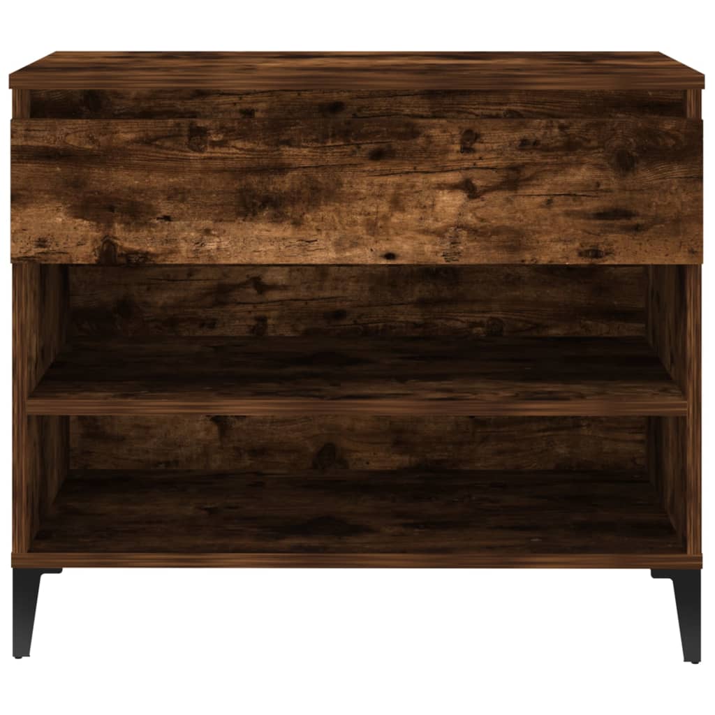 Armoire à chaussures Chêne fumé 70x36x60 cm Bois d'ingénierie - XIOS