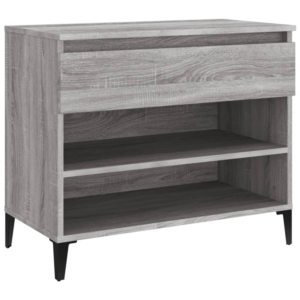 Armoire à chaussures Sonoma gris 70x36x60 cm Bois d'ingénierie - XIOS